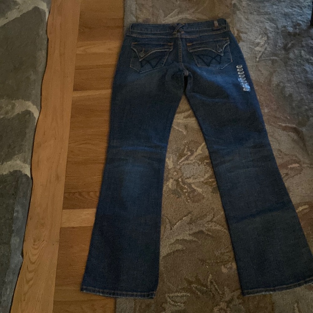 Worn Jeans, Size 4R, mid-dark wash, new